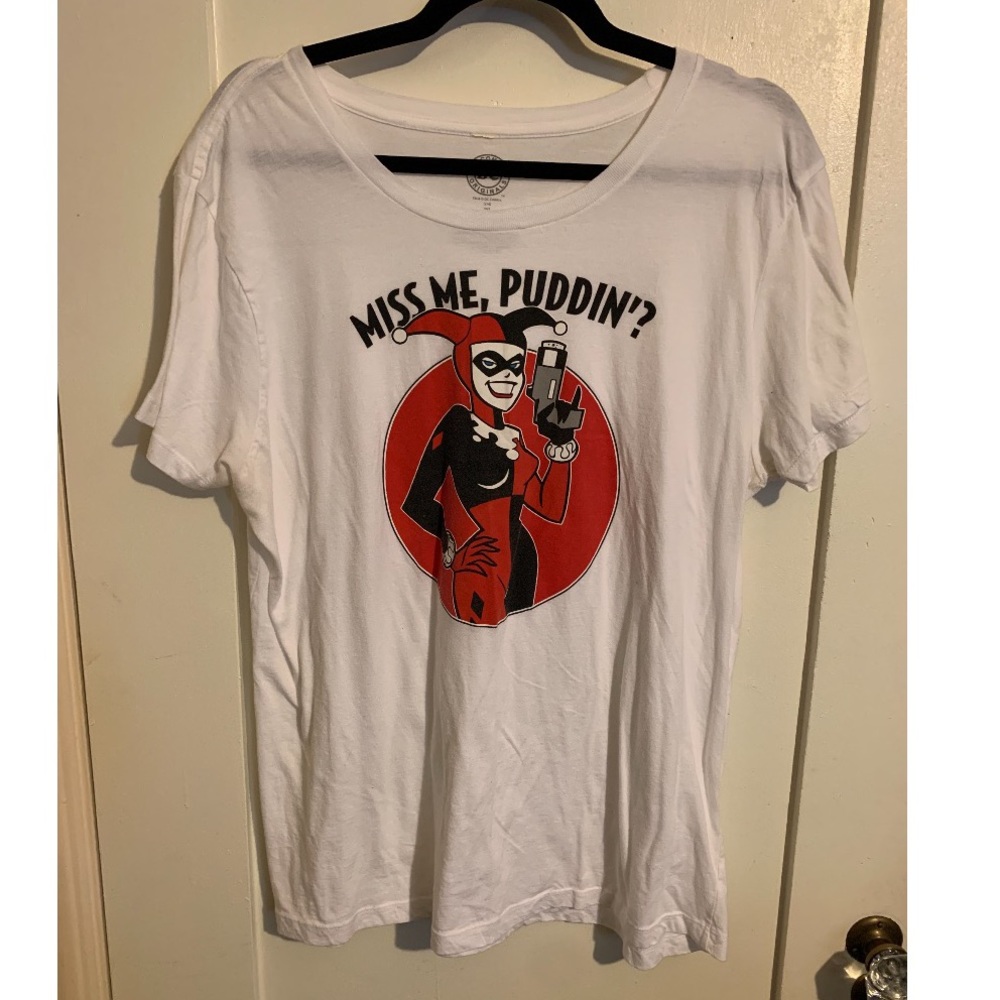 Harley Quinn cartoon ladies tee, 2X